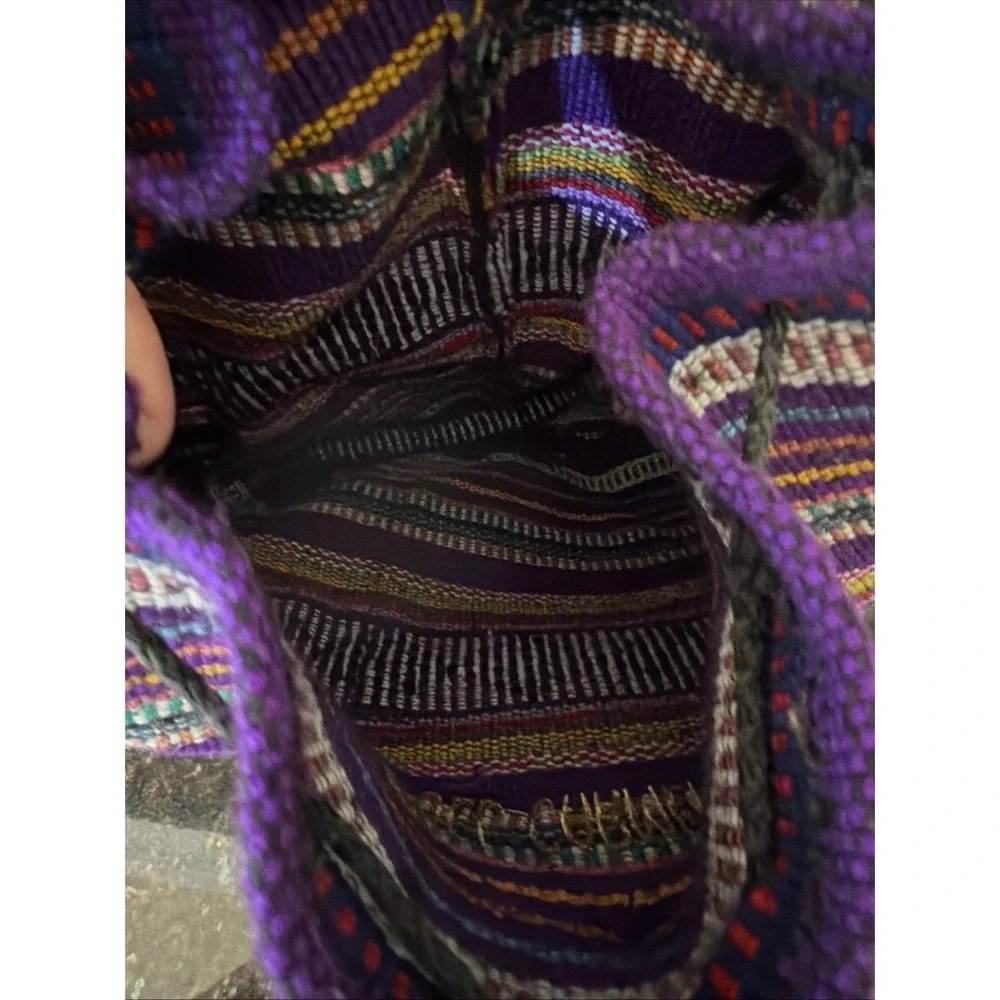 Pinzon Mexican Backpack Artisan Boho Woven Colorful Hippie Bag Beach Bag